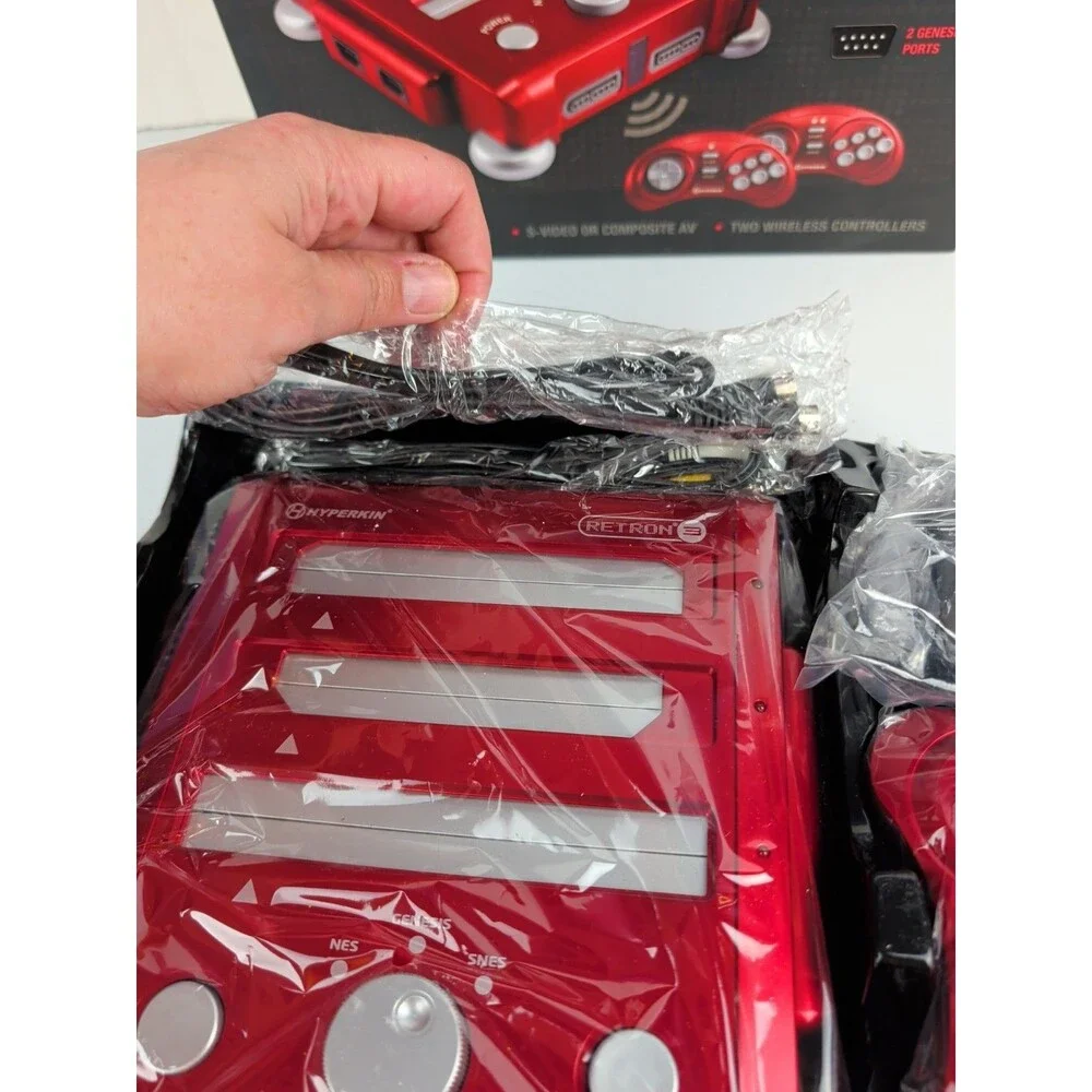 Hyperkin Retron 3 Launch Edition Red Console: NES - SNES - SEGA GENESIS OPEN BOX